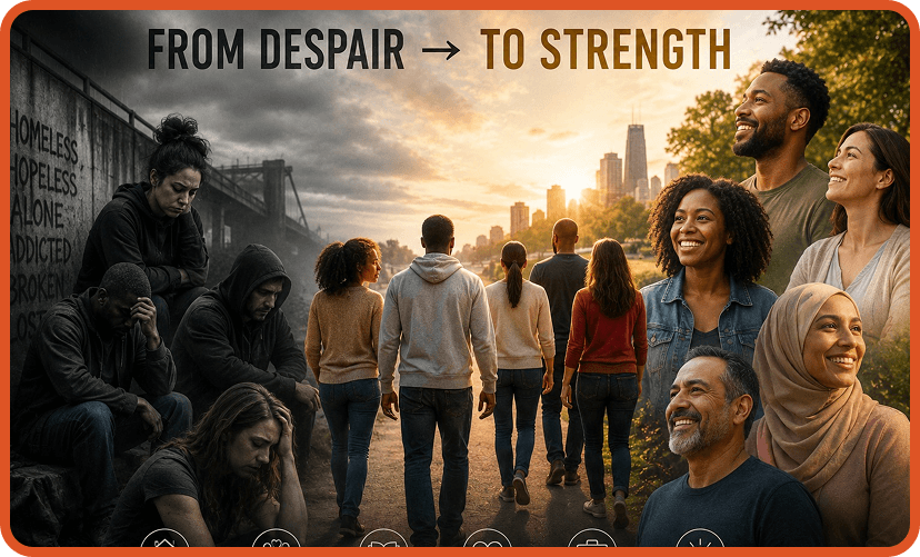 From despair to strength